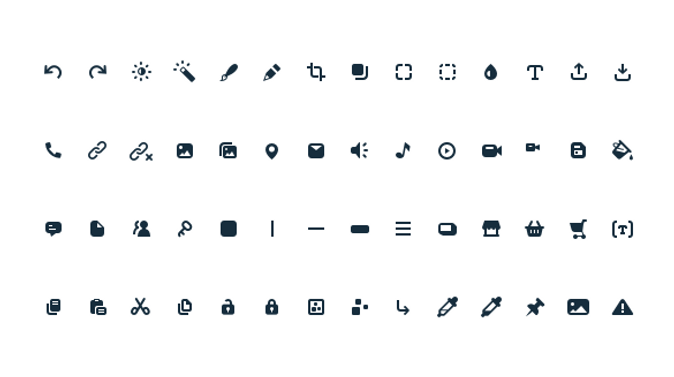Bold icons